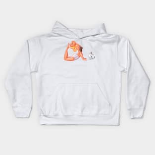 Yoga cat Kids Hoodie